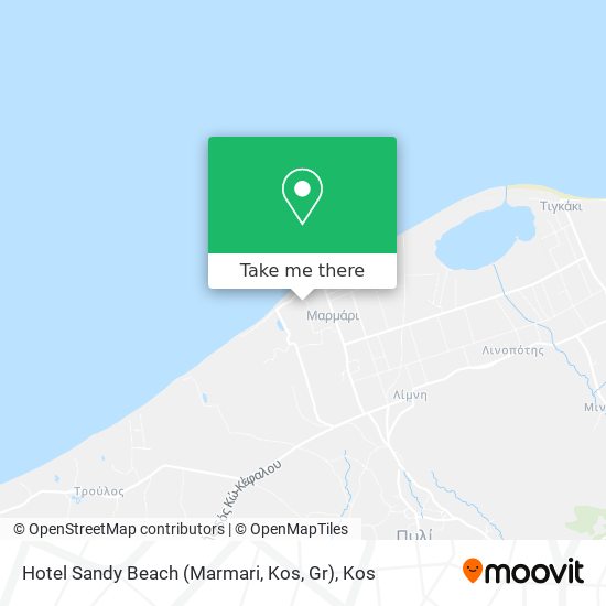 Hotel Sandy Beach (Marmari, Kos, Gr) map