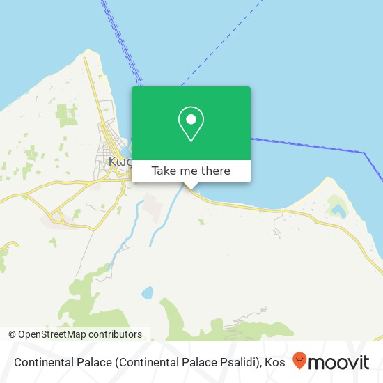Continental Palace (Continental Palace Psalidi) map