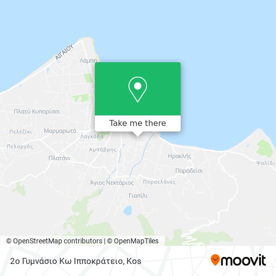 2ο Γυμνάσιο Κω Ιπποκράτειο map