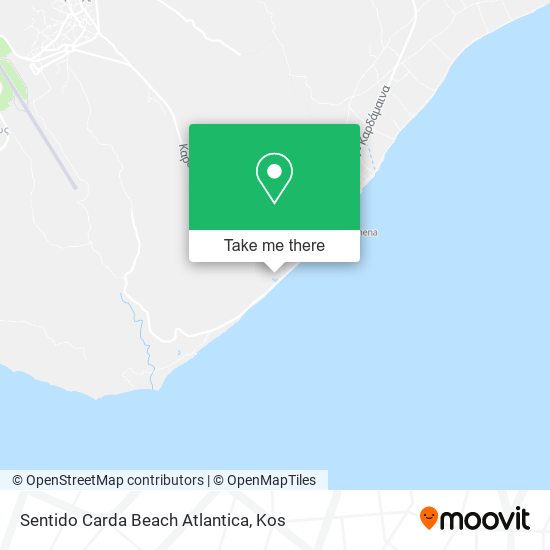Sentido Carda Beach Atlantica map
