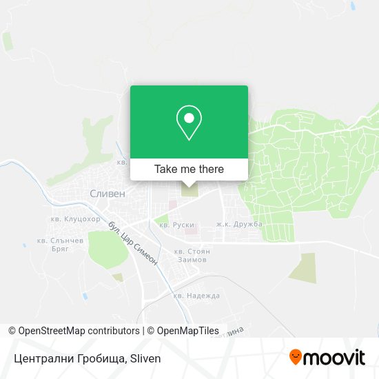 Карта Централни Гробища