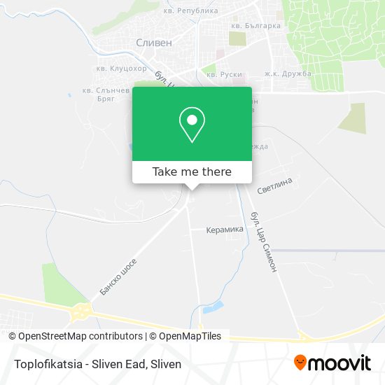 Toplofikatsia - Sliven Ead map
