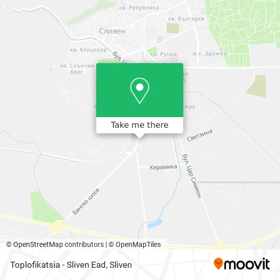 Карта Toplofikatsia - Sliven Ead