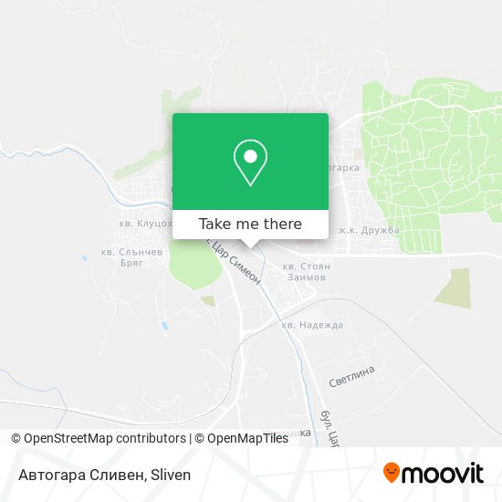 Карта Автогара Сливен