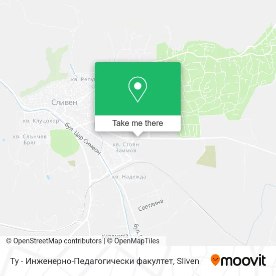 Ту - Инженерно-Педагогически факултет map