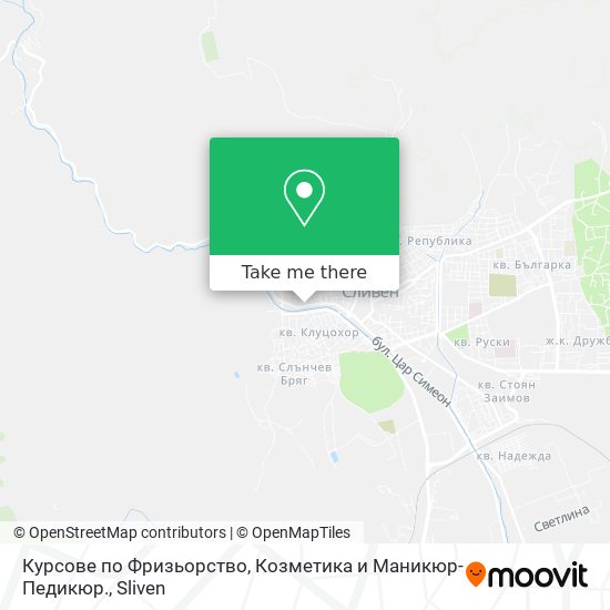 Карта Курсове по Фризьорство, Козметика и Маникюр-Педикюр.