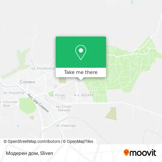 Карта Модерен дом