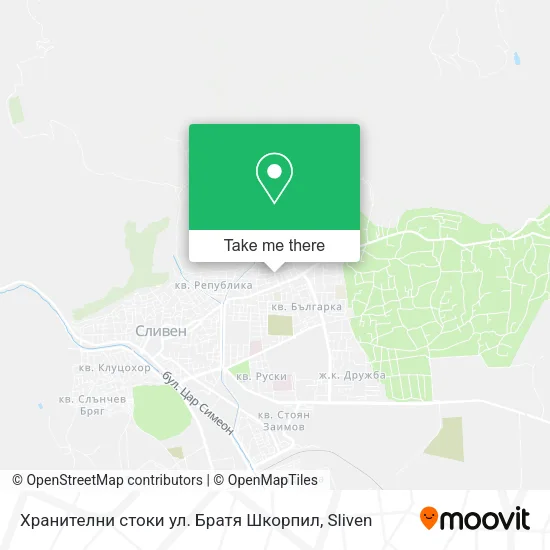 Карта Хранителни стоки ул. Братя Шкорпил