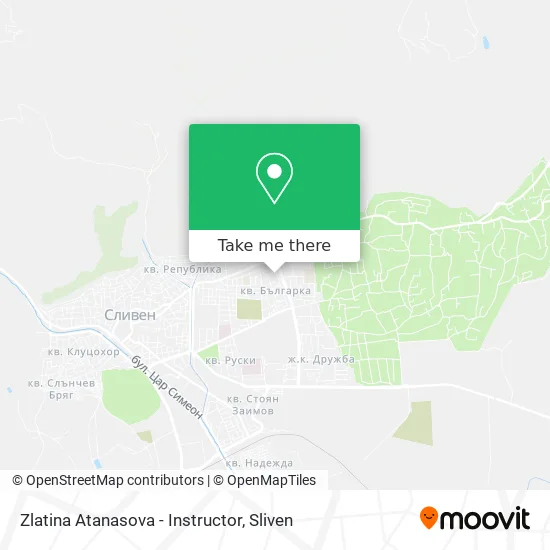 Карта Zlatina Atanasova - Instructor