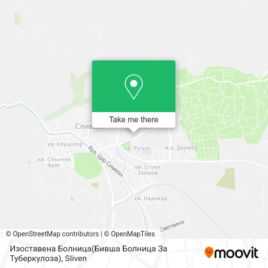 Карта Изоставена Болница(Бивша Болница За Туберкулоза)
