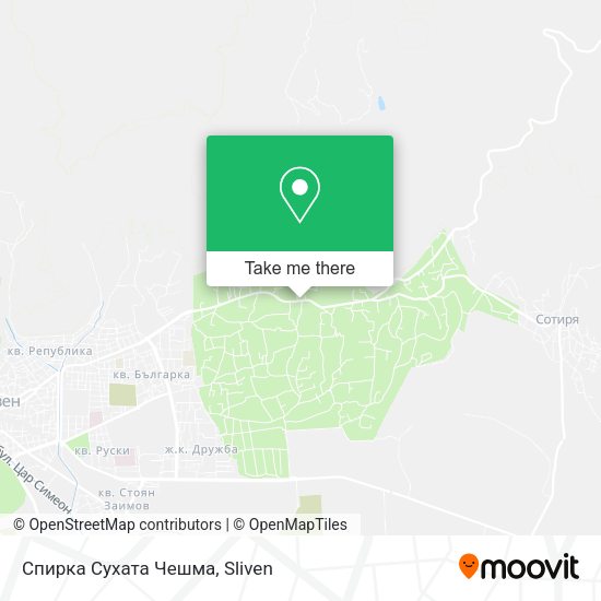 Спирка Сухата Чешма map