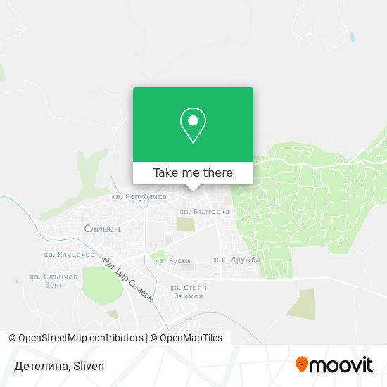 Детелина map