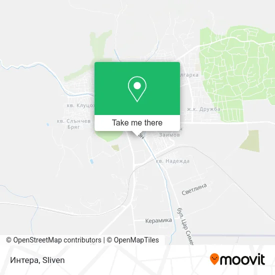 Карта Интера
