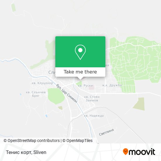 Тенис корт map