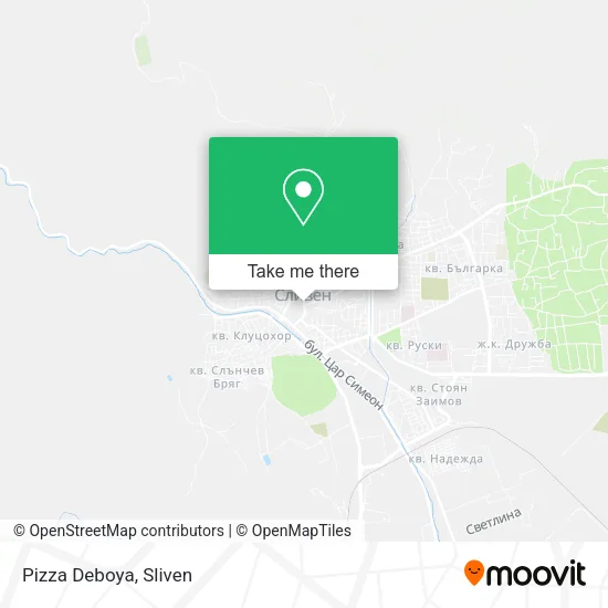 Карта Pizza Deboya