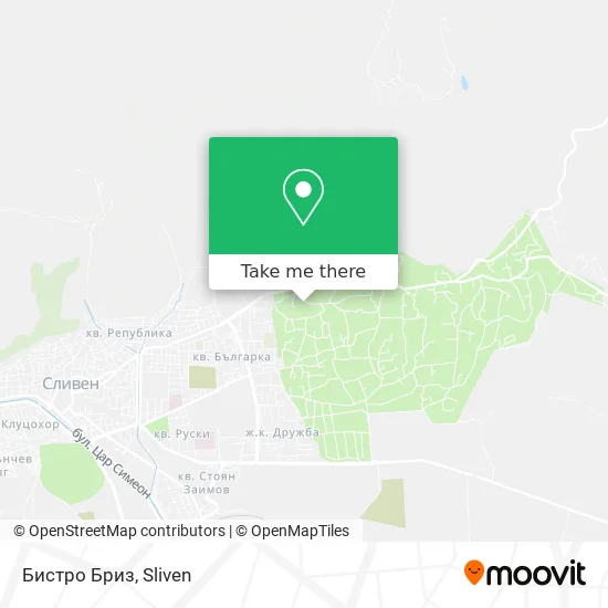 Карта Бистро Бриз
