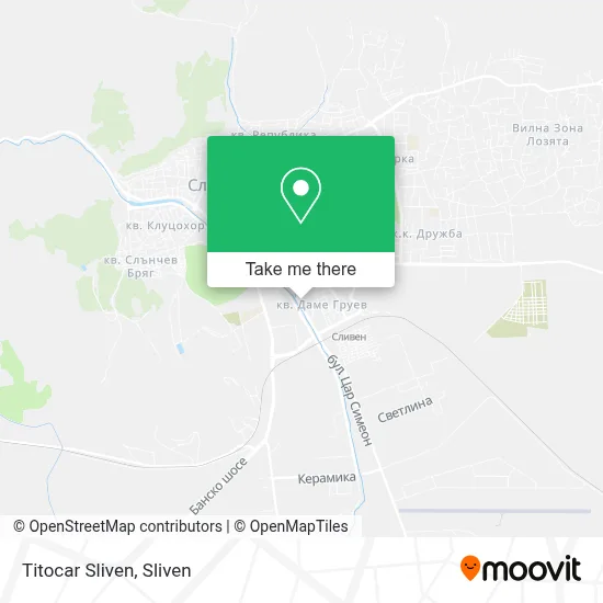 Titocar Sliven map