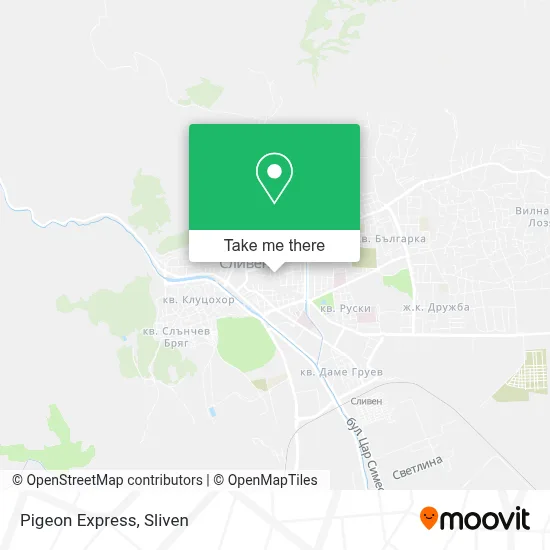 Pigeon Express map