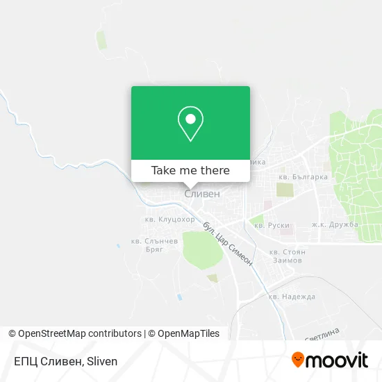 Карта ЕПЦ Сливен