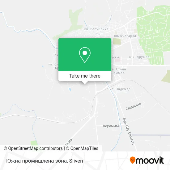 Карта Южна промишлена зона