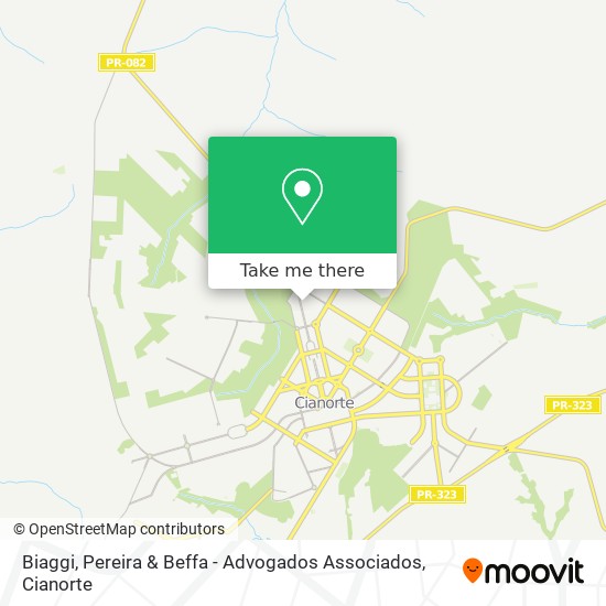 Mapa Biaggi, Pereira & Beffa - Advogados Associados