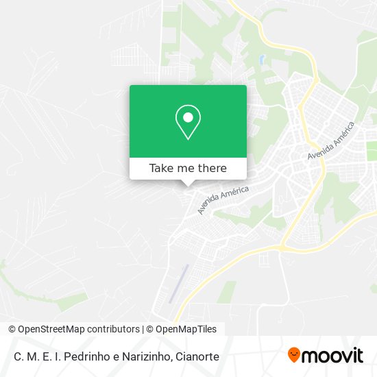 C. M. E. I. Pedrinho e Narizinho map