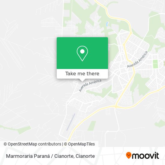 Marmoraria Paraná / Cianorte map