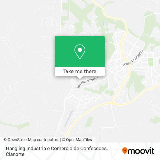 Mapa Hangling Industria e Comercio de Confeccoes