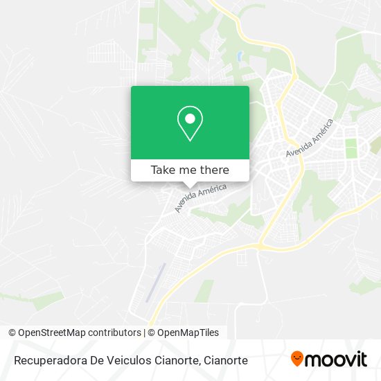 Recuperadora De Veiculos Cianorte map