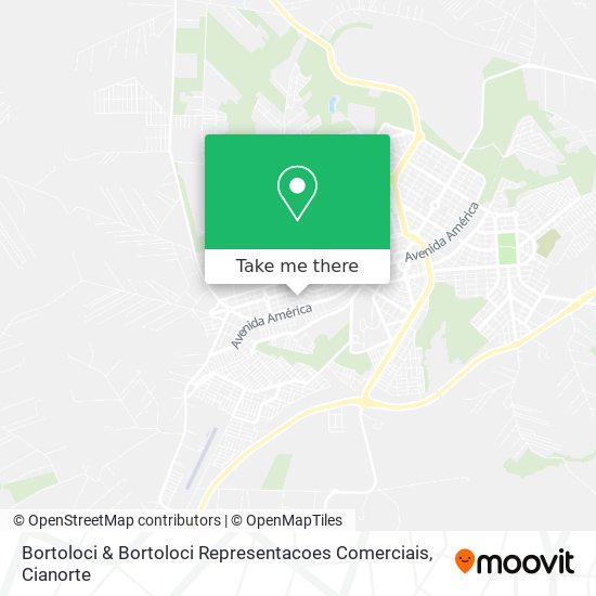 Mapa Bortoloci & Bortoloci Representacoes Comerciais