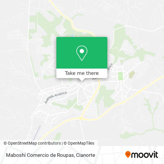 Mapa Maboshi Comercio de Roupas