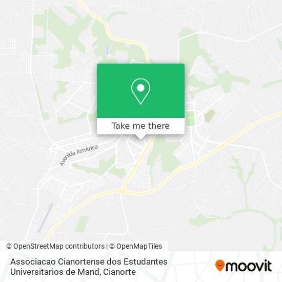 Associacao Cianortense dos Estudantes Universitarios de Mand map