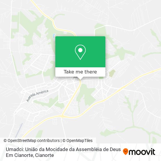 Umadci: União da Mocidade da Assembléia de Deus Em Cianorte map