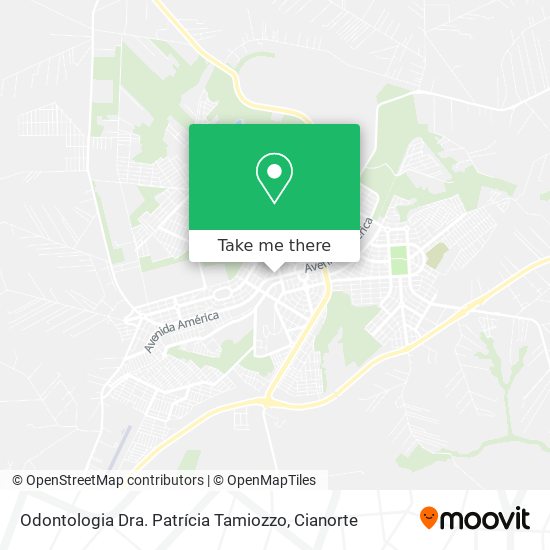 Odontologia Dra. Patrícia Tamiozzo map