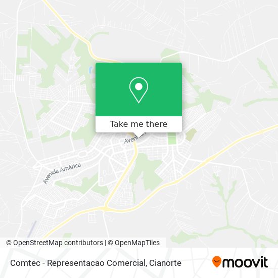 Mapa Comtec - Representacao Comercial