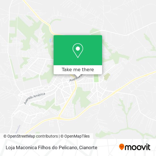 Loja Maconica Filhos do Pelicano map