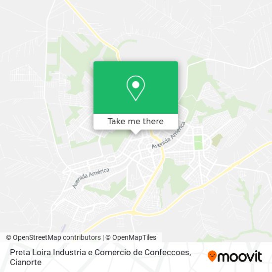 Preta Loira Industria e Comercio de Confeccoes map