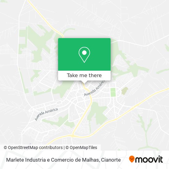 Mapa Marlete Industria e Comercio de Malhas