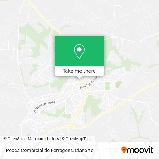 Peoca Comercial de Ferragens map