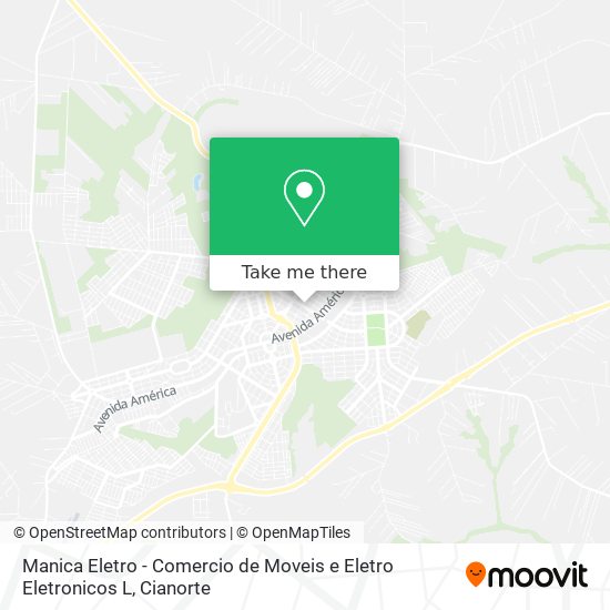 Manica Eletro - Comercio de Moveis e Eletro Eletronicos L map