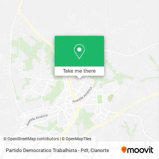 Partido Democratico Trabalhista - Pdt map