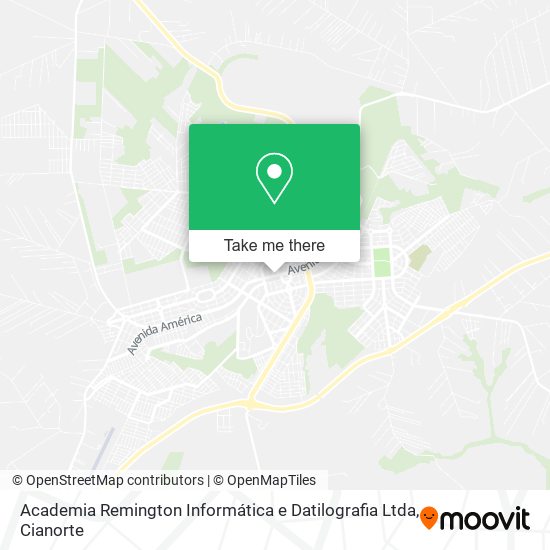 Mapa Academia Remington Informática e Datilografia Ltda