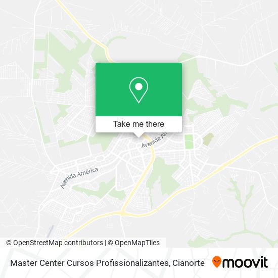 Master Center Cursos Profissionalizantes map