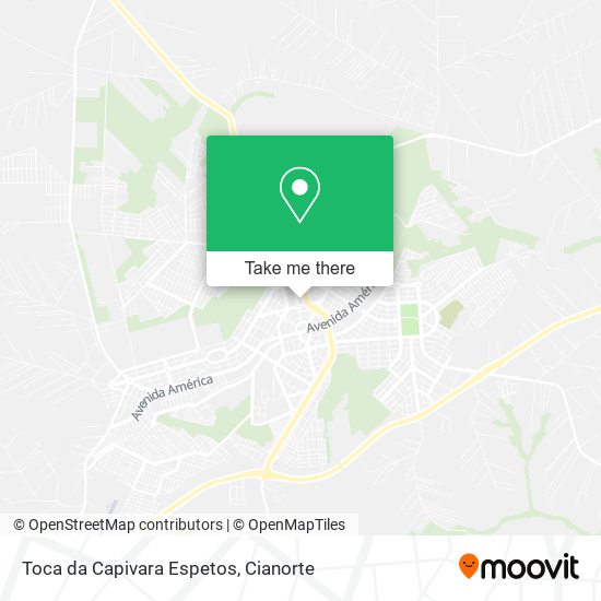 Mapa Toca da Capivara Espetos