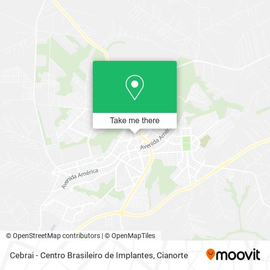 Mapa Cebrai - Centro Brasileiro de Implantes