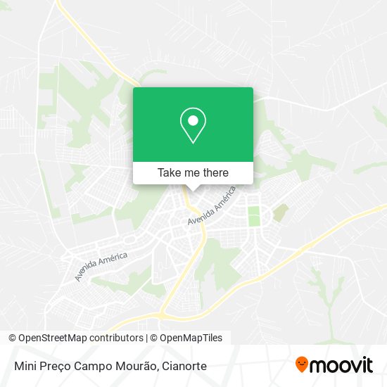 Mini Preço Campo Mourão map