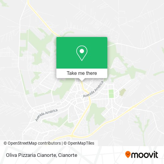 Oliva Pizzaria Cianorte map