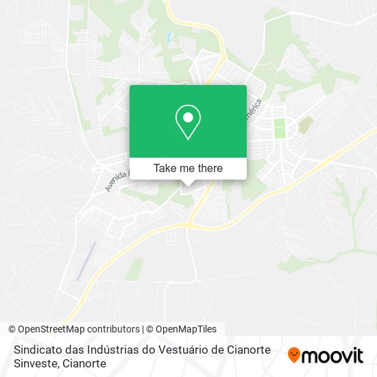 Sindicato das Indústrias do Vestuário de Cianorte Sinveste map