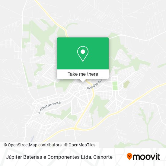 Mapa Júpiter Baterias e Componentes Ltda