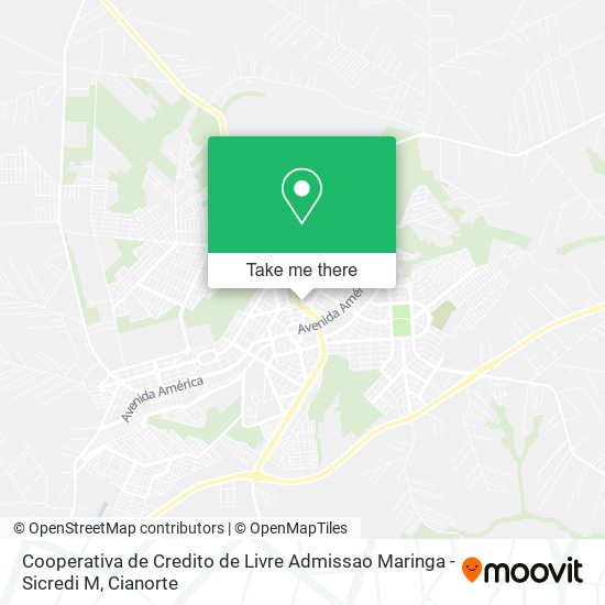 Cooperativa de Credito de Livre Admissao Maringa - Sicredi M map